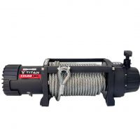 Лебедка  TITAN ULTRA 13500 Lbs , 12V, електрическа, за пътна помощ и джип ( подсилен редуктор ) - 2 години гаранция  | Rudimpex